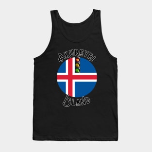 Akureyri Iceland Traffic Island Lovelight T-Shirt Tank Top